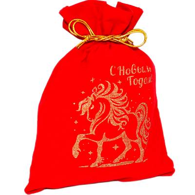 Детский подарок на Новый Год в мешочке весом 1200 грамм