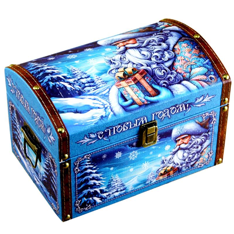 Сладкий новогодний подарок в премиальной упаковке весом 1550 грамм
