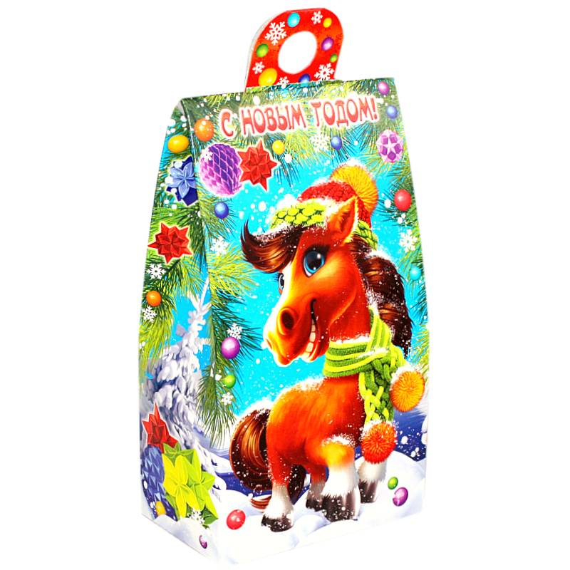 Детский подарок на Новый Год в картонной упаковке весом 245 грамм